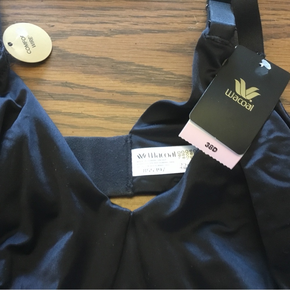 3 Wacoal Inner Sheen Comfort Wire Bras 38D-style 855397 - Picture 5 of 12